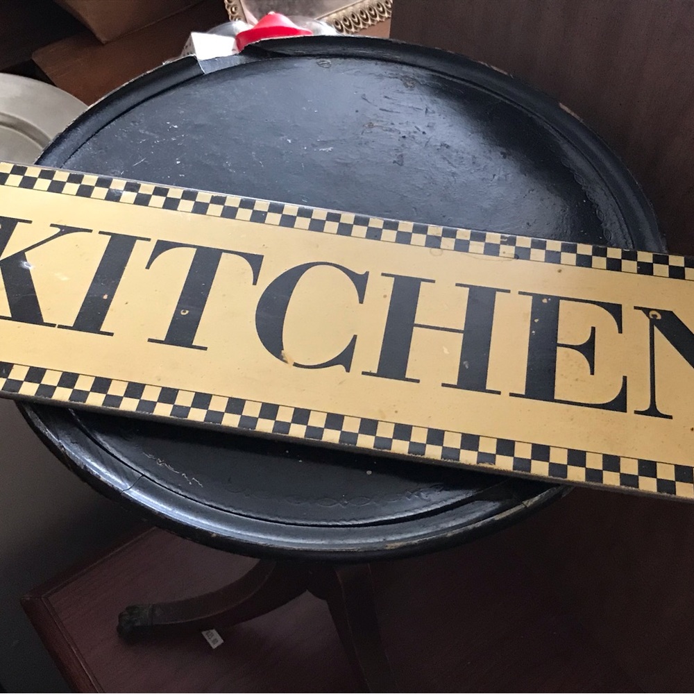 Metal sign